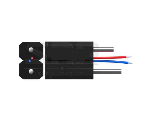 Кабель оптический FTTH 2 волокна, диэлектрический, сверхгибкий