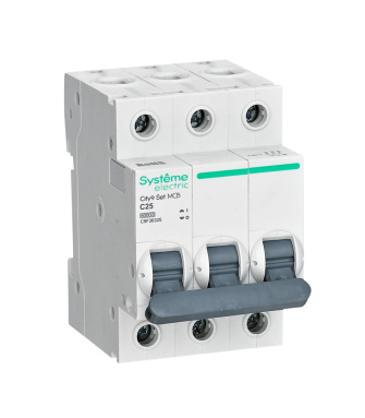 Автоматический выключатель 3P 25А С 6kA 400В, City9, Systeme Electric