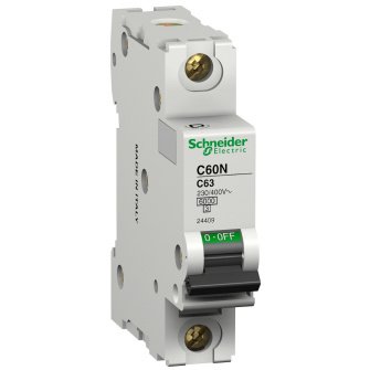 Автоматический выключатель C60N 1П 50A C, Schneider Electric