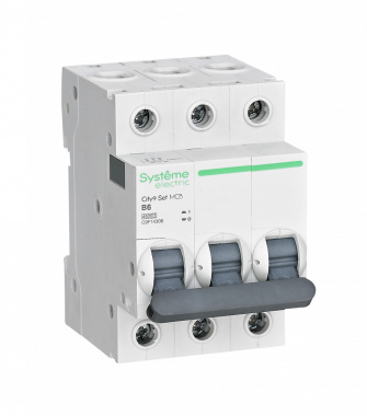 Автоматический выключатель B 6А 3P 4.5kA 400В, City9, Systeme Electric